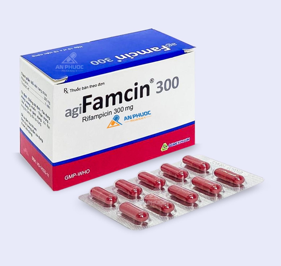 Thuốc AgiFamcin® 300mg | Rifampicin |【Hộp 100 viên】