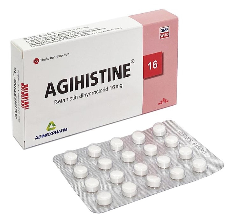 Thuốc Agihistine 16mg (Betahistine) 
