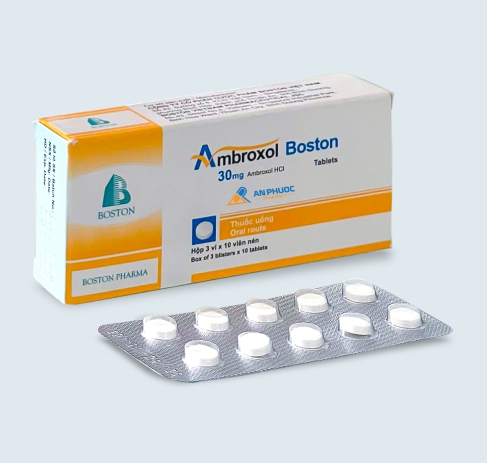 Thuốc Ambroxol Boston® 30mg |【Hộp 30 viên】