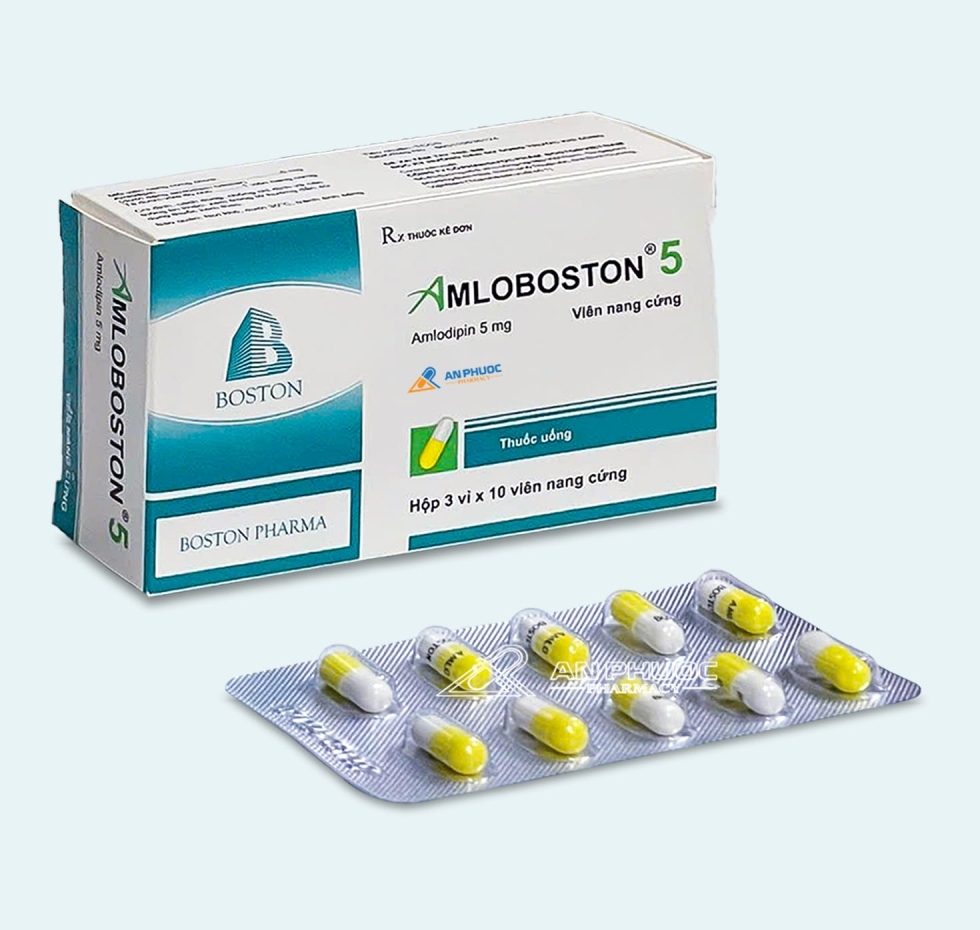 Thuốc Amloboston® 5mg | Amlodipin |【Hộp 30 viên】