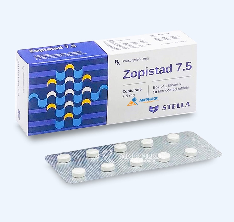 Thuốc An Thần Zopistad® 7.5mg | Zopiclone |【Hộp 10 viên】
