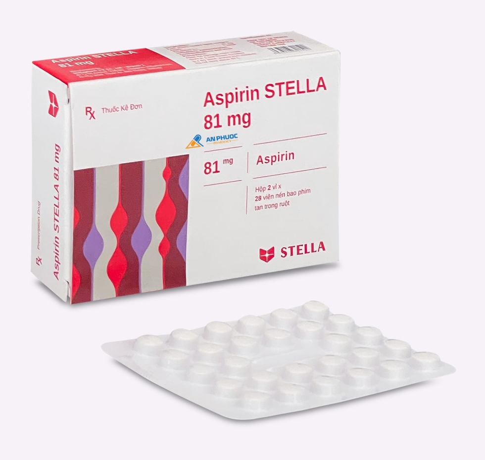 Thuốc Aspirin STELLA® 81mg |【Hộp 56 viên】