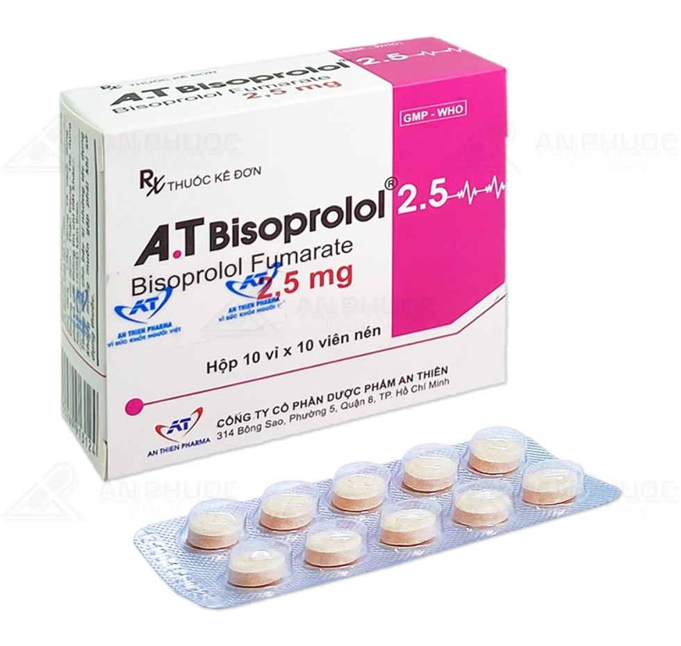 Thuốc A.T Bisoprolol™ 2.5mg 