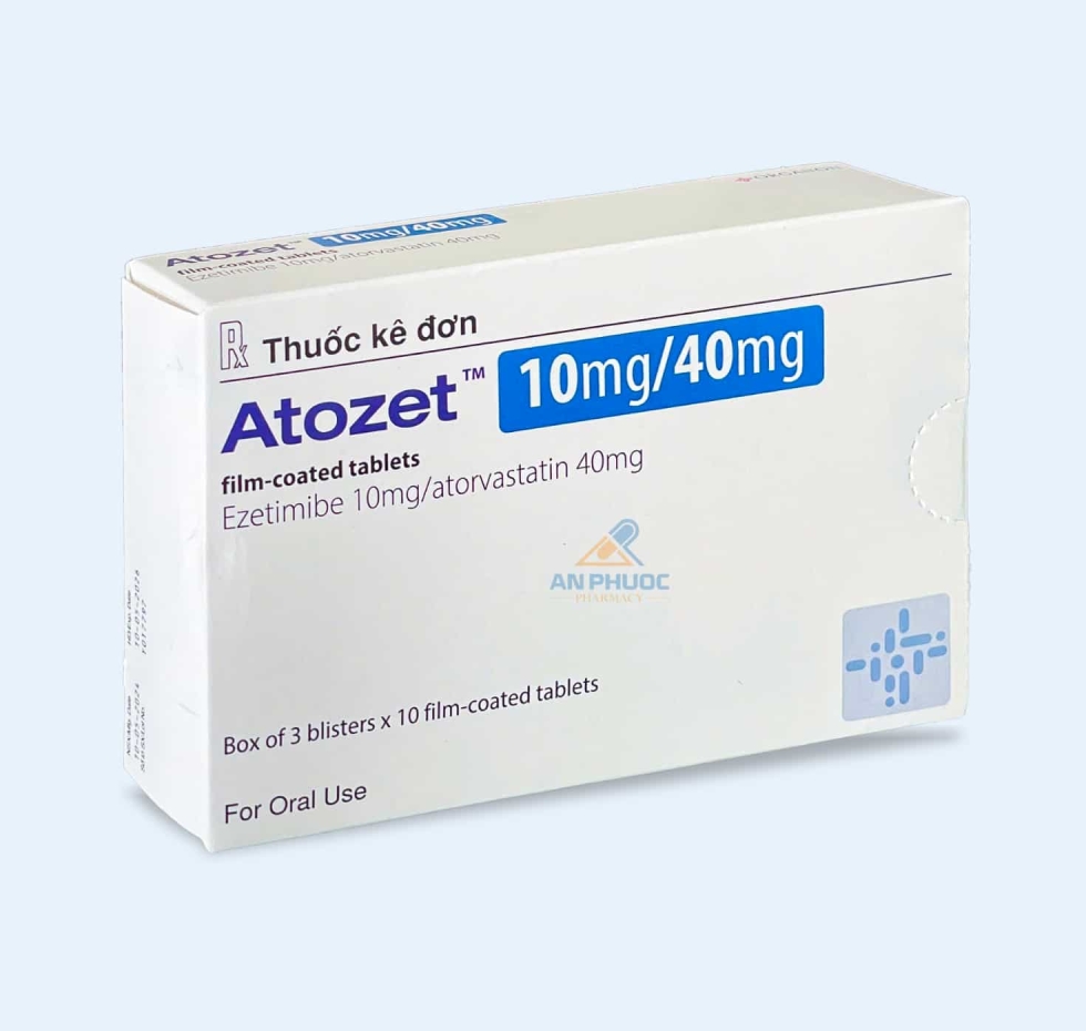 Thuốc Atozet™ 10mg/40mg |【Hộp 30 viên】