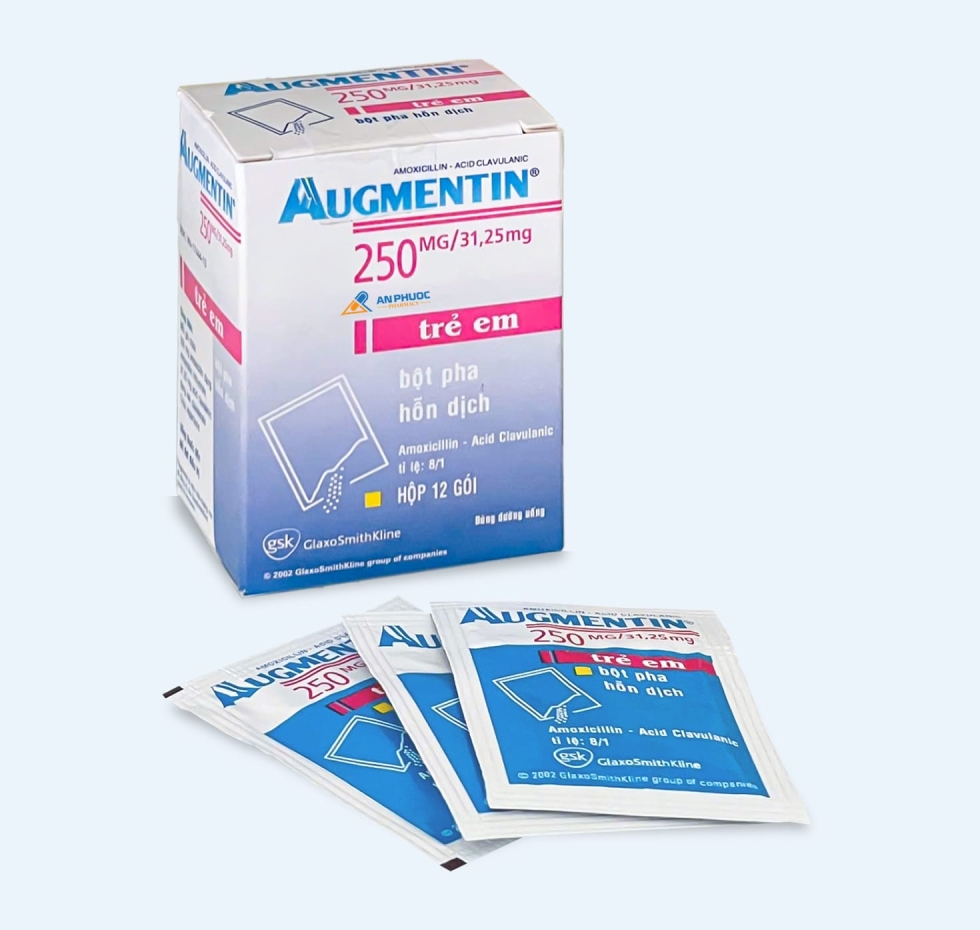 Thuốc Augmentin® 250mg |【Hộp 12 gói】
