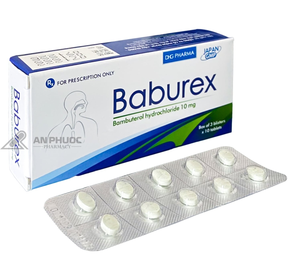 Thuốc Baburex™ 10mg | Bambuterol