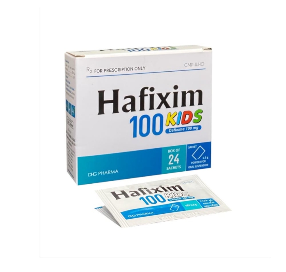 Thuốc bột Hafixim 100mg kids