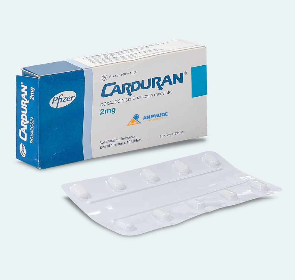 Thuốc Carduran® 2mg | Doxazosin |【Hộp 10 viên】