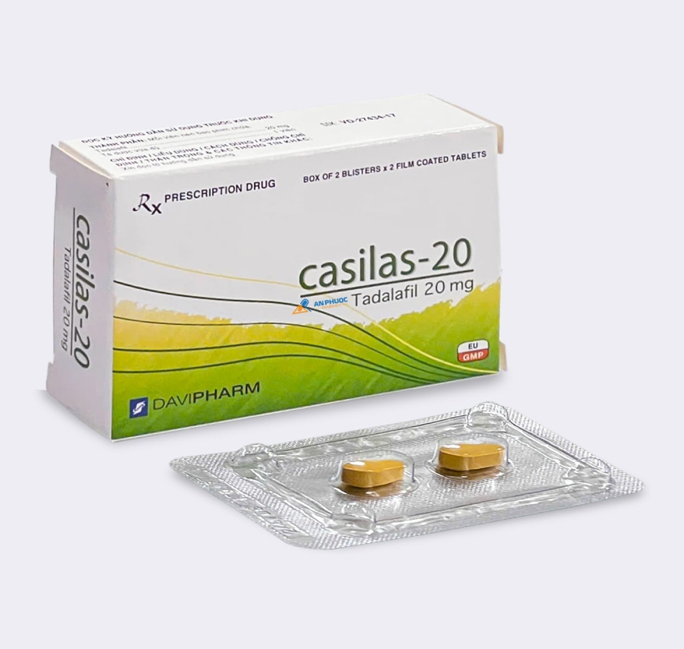 Thuốc Casilas® 20mg | Tadalafil |【Hộp 4 viên】