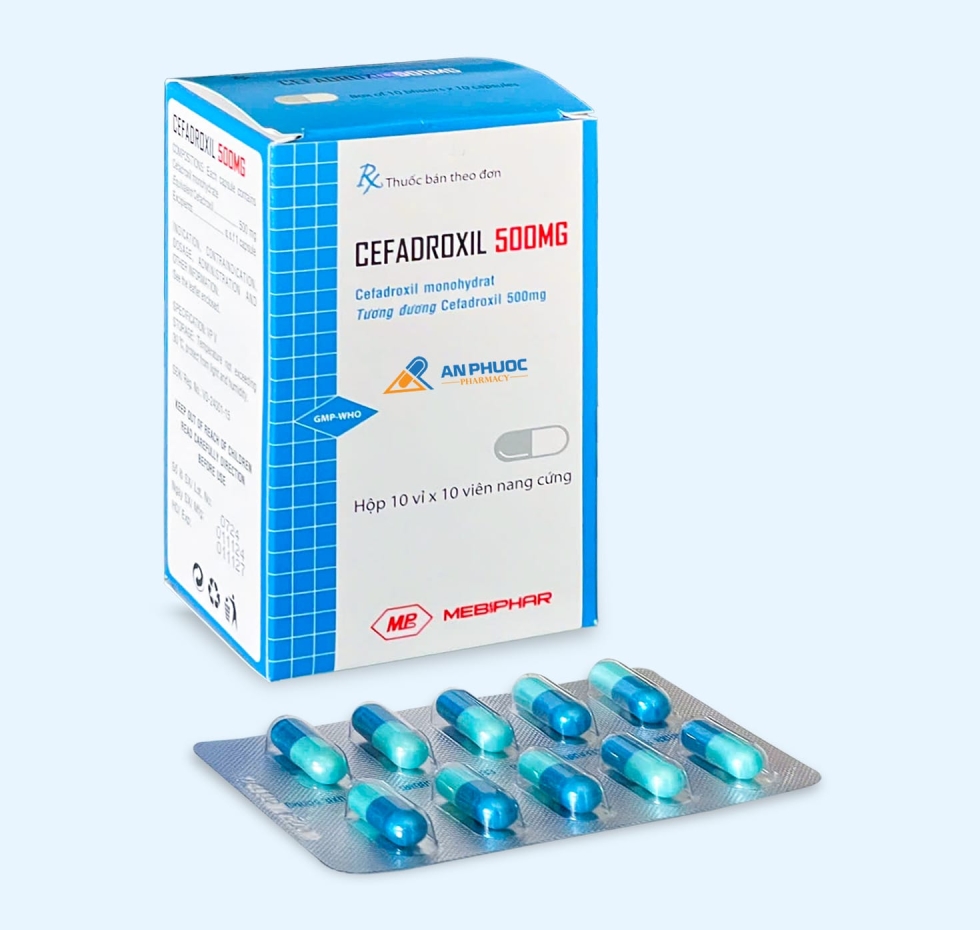 Thuốc Cefadroxil® 500mg | Mebiphar |【Hộp/100 viên】