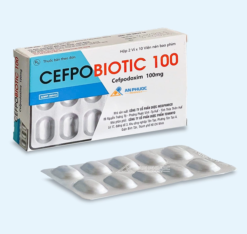 Thuốc Cefpobiotic® 100mg | Cefpodoxime |【Hộp 20 viên】