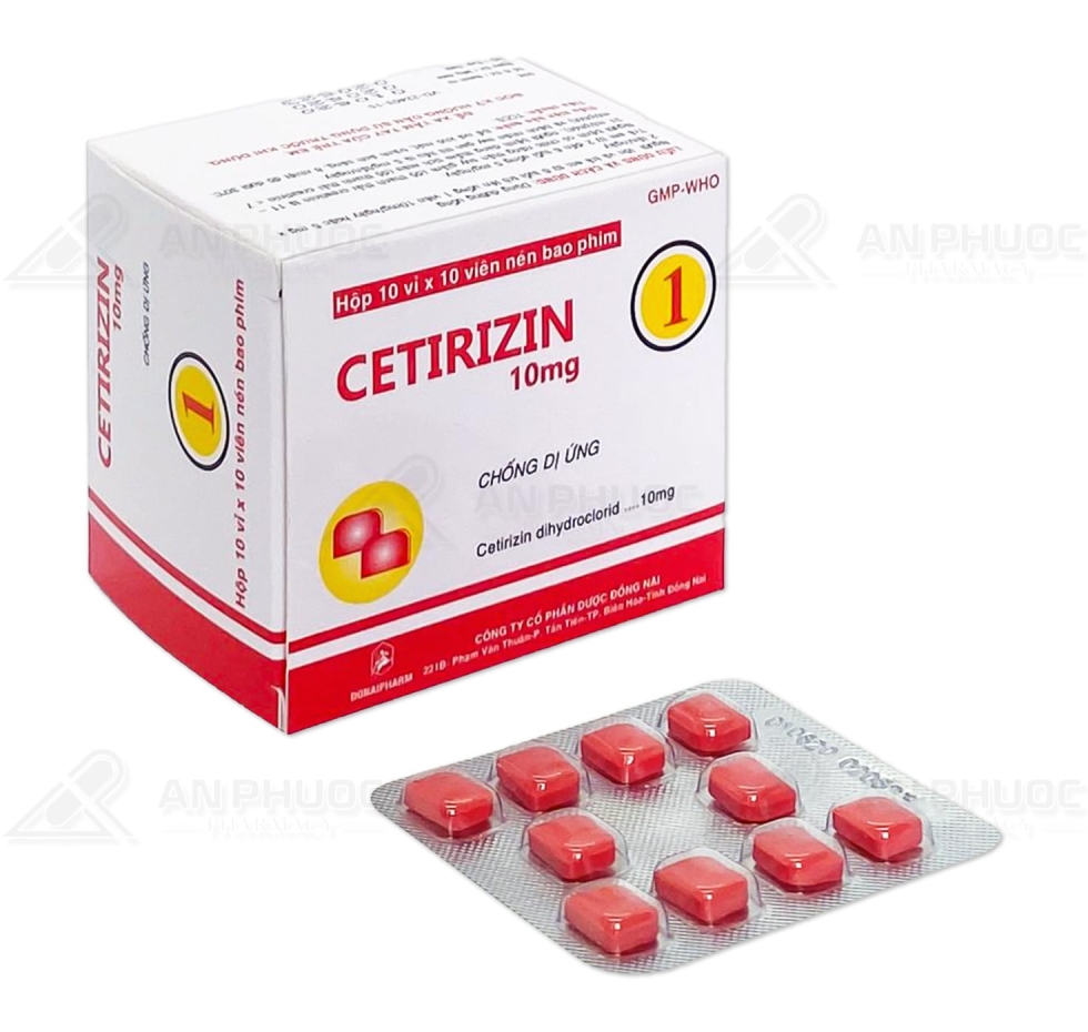Thuốc Cetirizin 10mg | Donaipharm