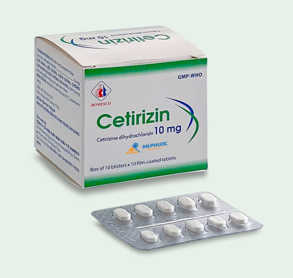 Thuốc Cetirizin® 10mg | Domesco |【Hộp 100 viên】