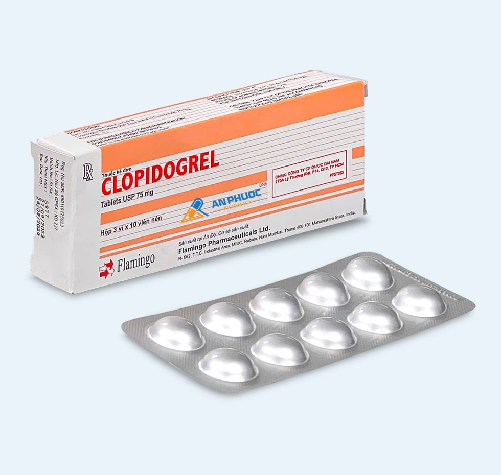 Thuốc Clopidogrel® 75mg | Flamingo |【Hộp 30 viên】