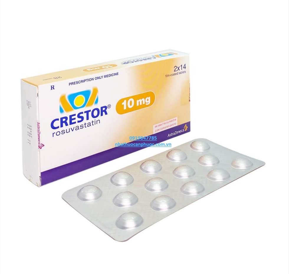 Thuốc Crestor 10mg (rosuvastatin)