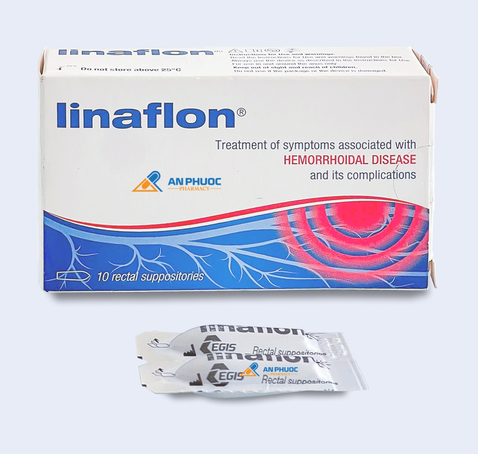 Thuốc Đạn Đặt Trực Tràng Linaflon® |【Hộp 10 viên】