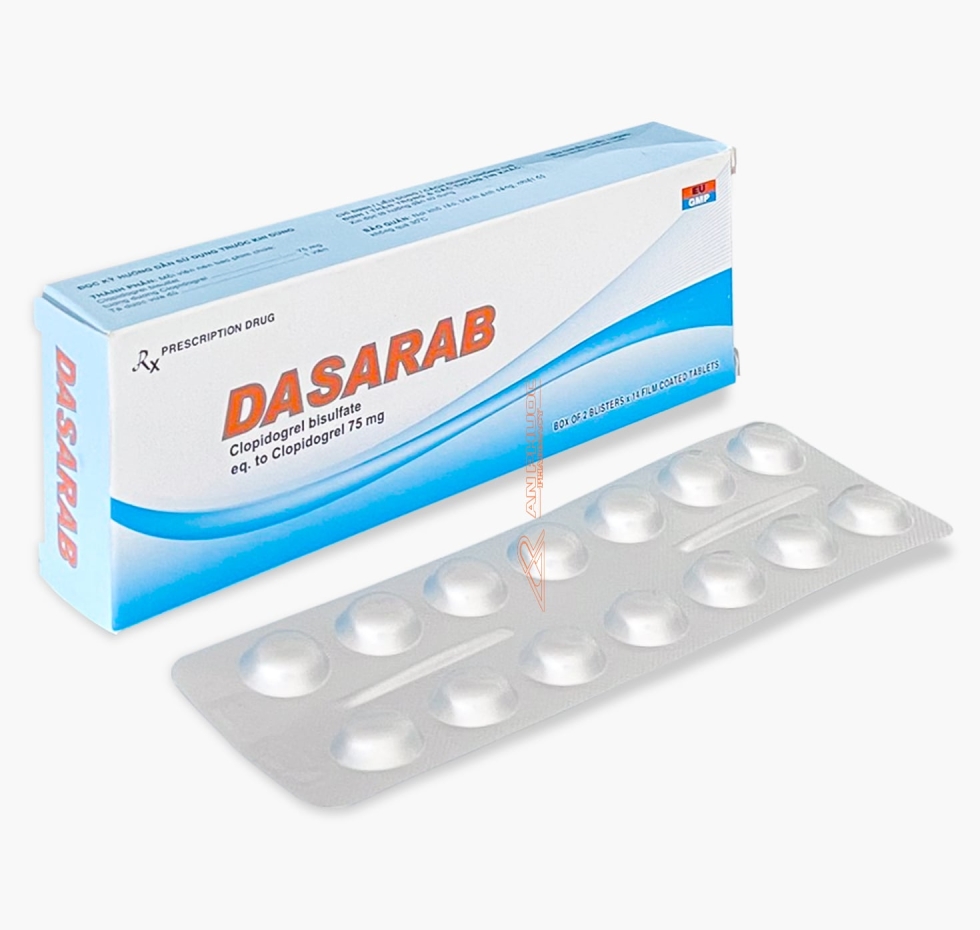 Thuốc Dasarab 75mg (clopidogrel)