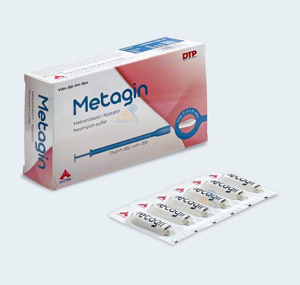 Thuốc Đặt Phụ Khoa Metagin® |【Hộp 12 Viên】