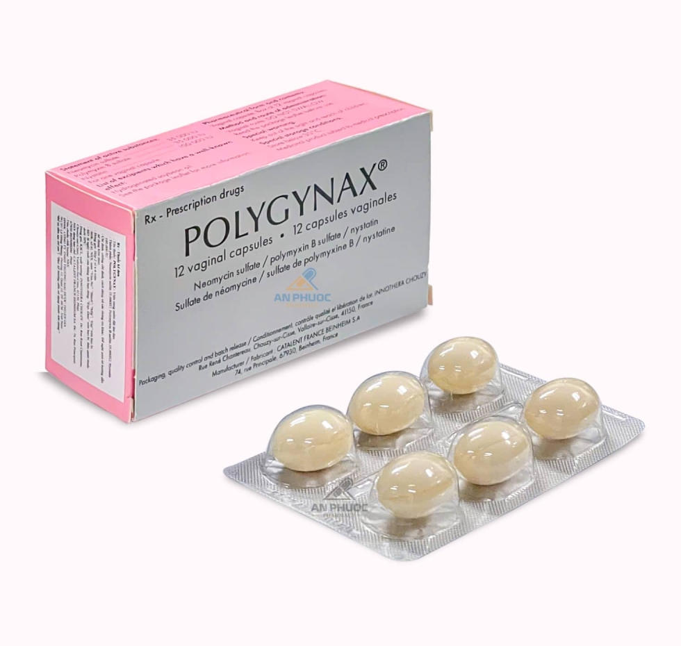 Thuốc Đặt Phụ Khoa Polygynax® |【Hộp 12 Viên】
