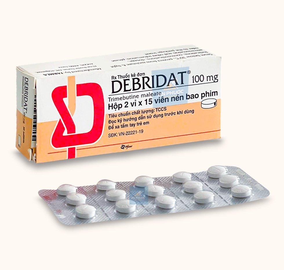 Thuốc Debridat® 100mg | Trimebutine |【Hộp 30 viên】
