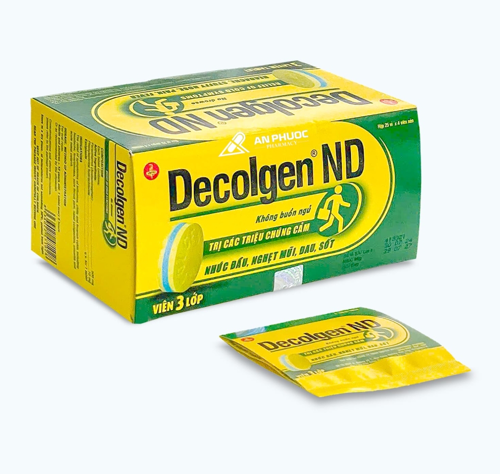 Thuốc Decolgen® ND | Không Gây Buồn Ngủ |【Hộp 100 viên】