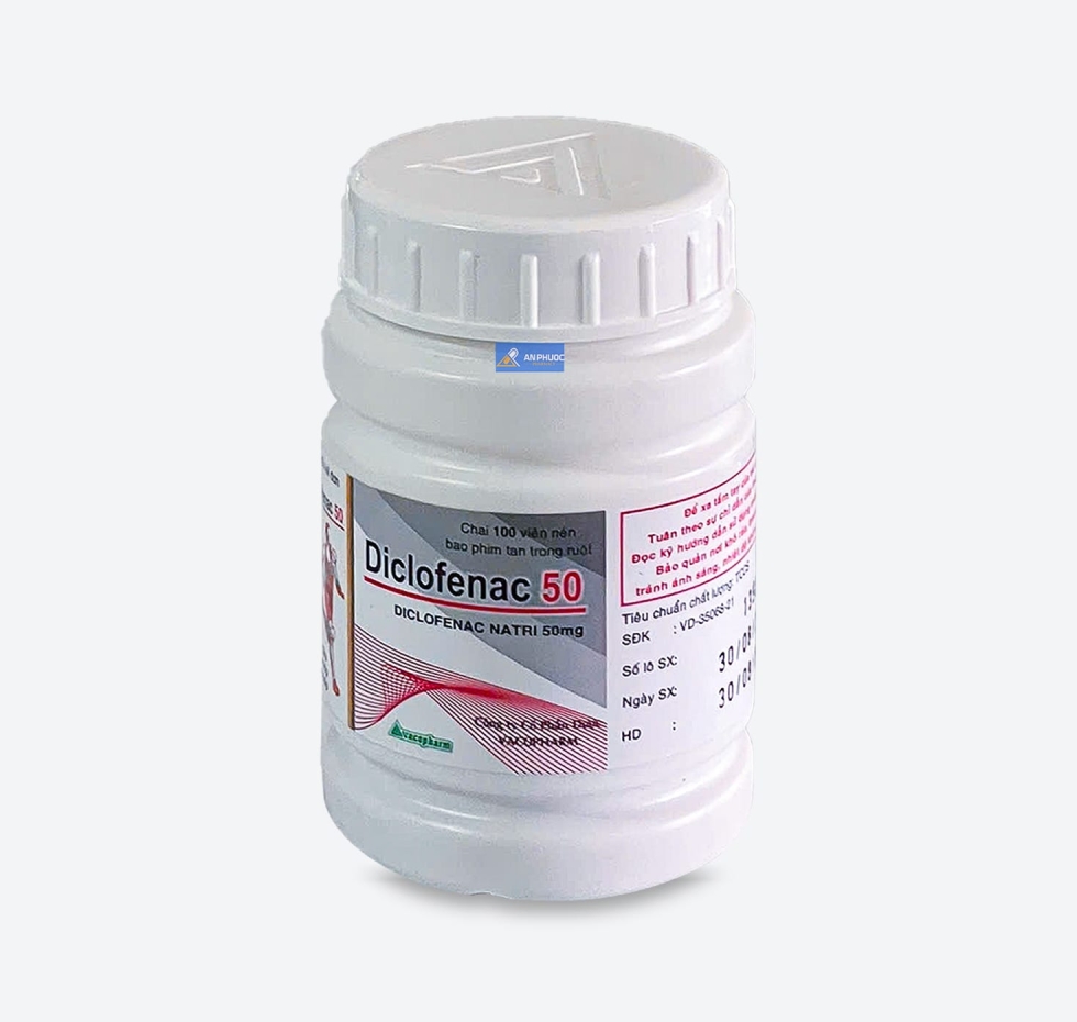Thuốc Diclofenac® 50mg | Vacopharm |【Lọ 100 viên】