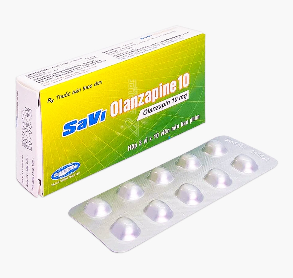 Thuốc điều trị tâm thần phân liệt saviolanzapine 10mg