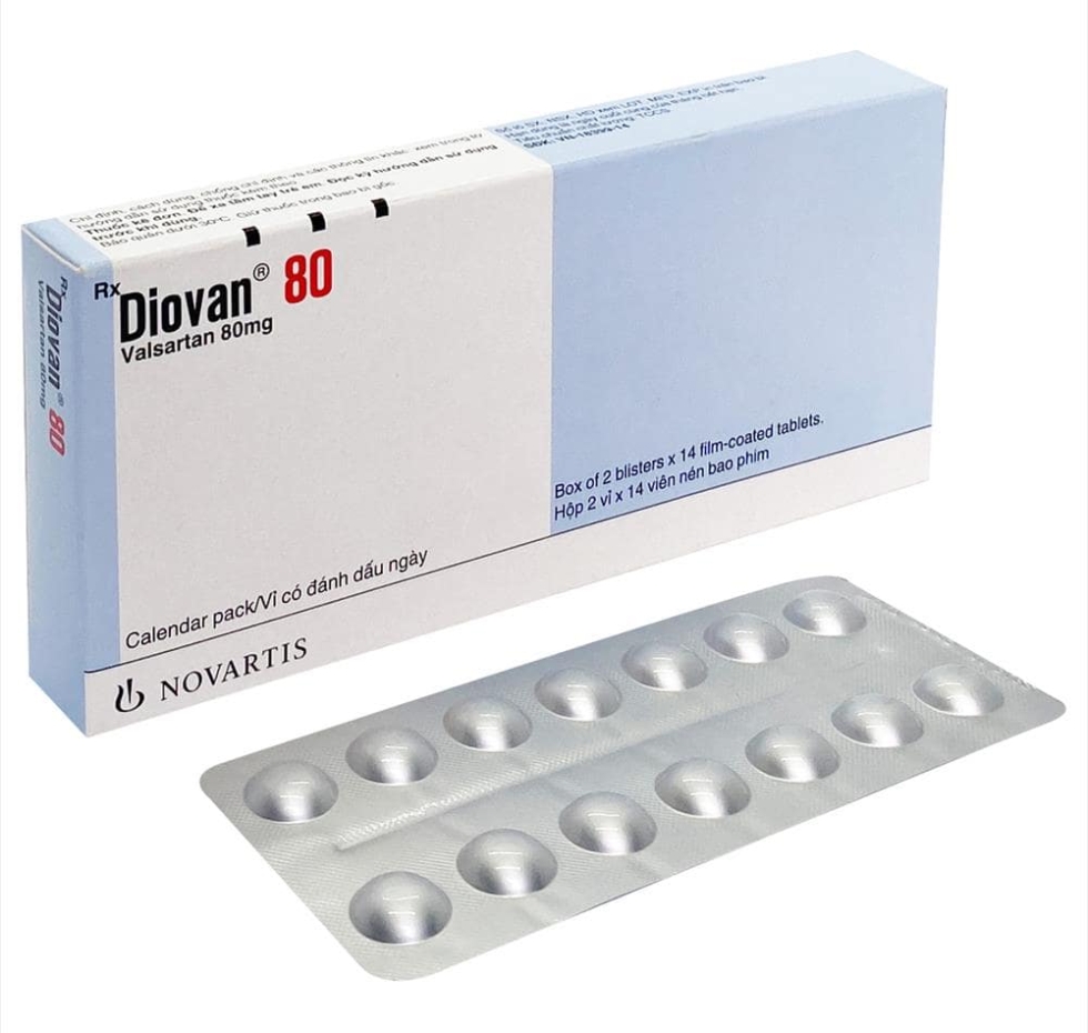 Thuốc điều trị tăng huyết áp Diovan 80mg 
