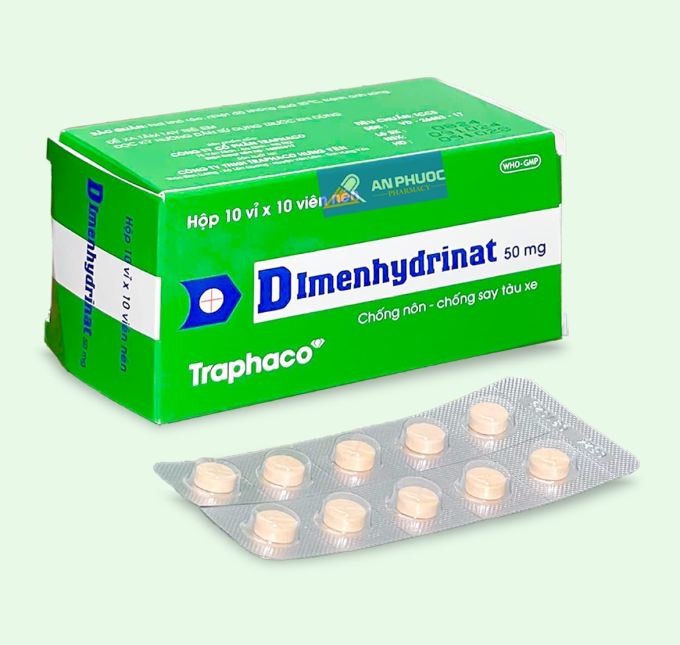 Thuốc Dimenhydrinat®  50mg | Traphaco |【Hộp 100 viên】