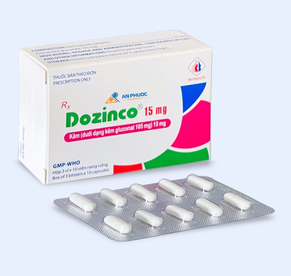 Thuốc Dozinco® 15mg | Kẽm Gluconate 105mg |【Hộp 30 viên】