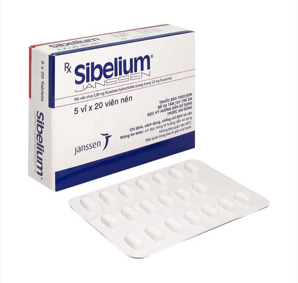 Thuốc dự phòng đau nửa đầu sibelium 5mg