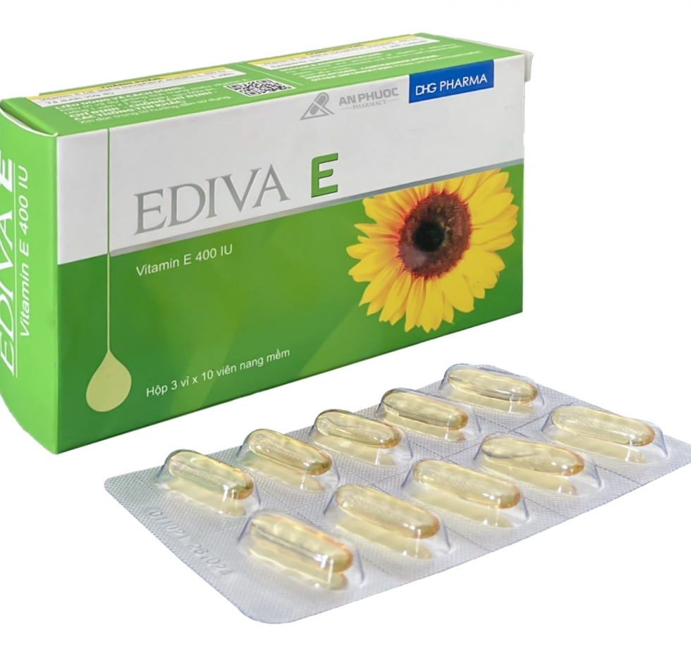 Thuốc Ediva E™ 400UI | Vitamin E thiên nhiên