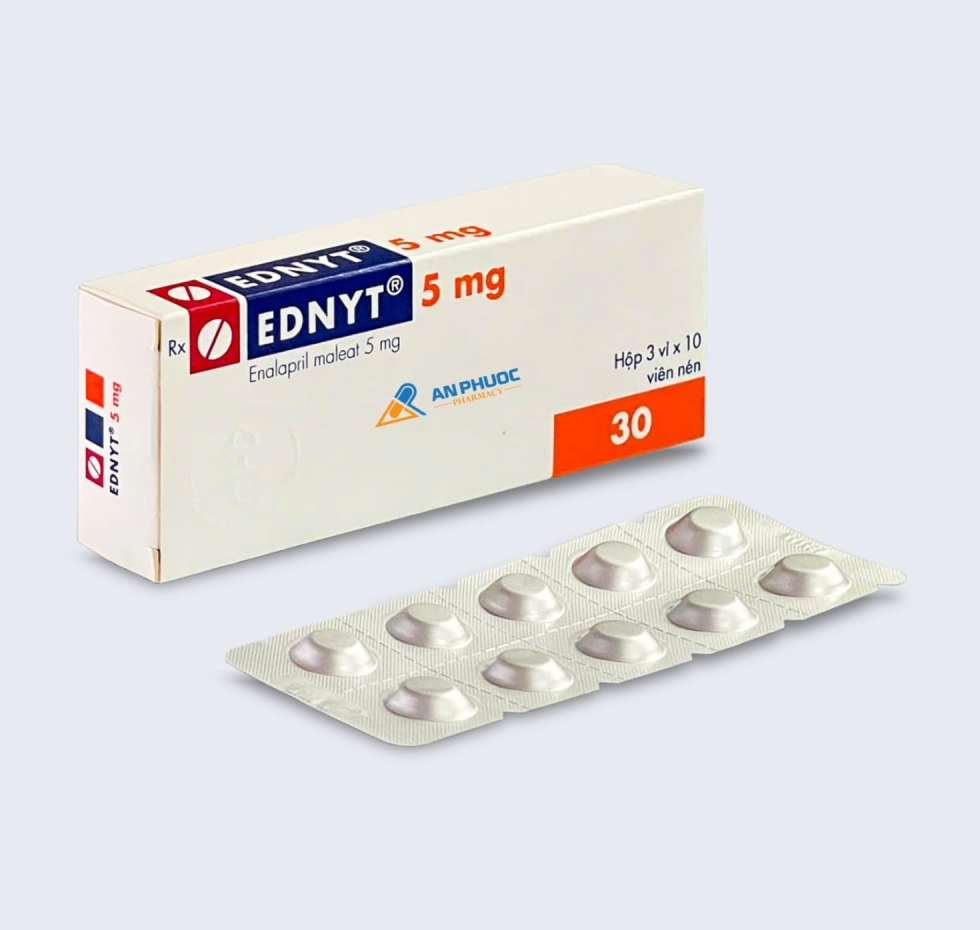 Thuốc Ednyt® 5mg | Enalapril Maleat |【Hộp 30 viên 】