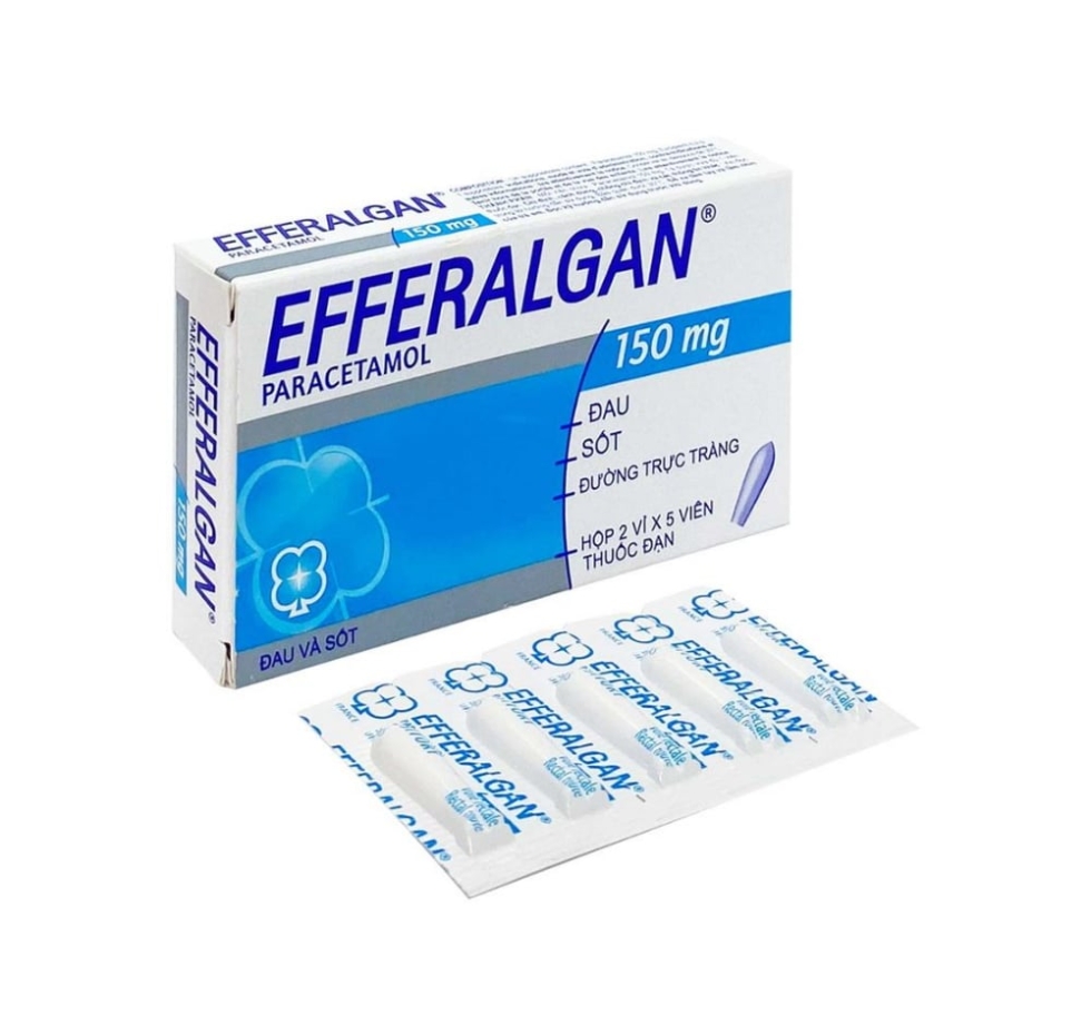 Thuốc Efferalgan 150mg đặt trực tràng