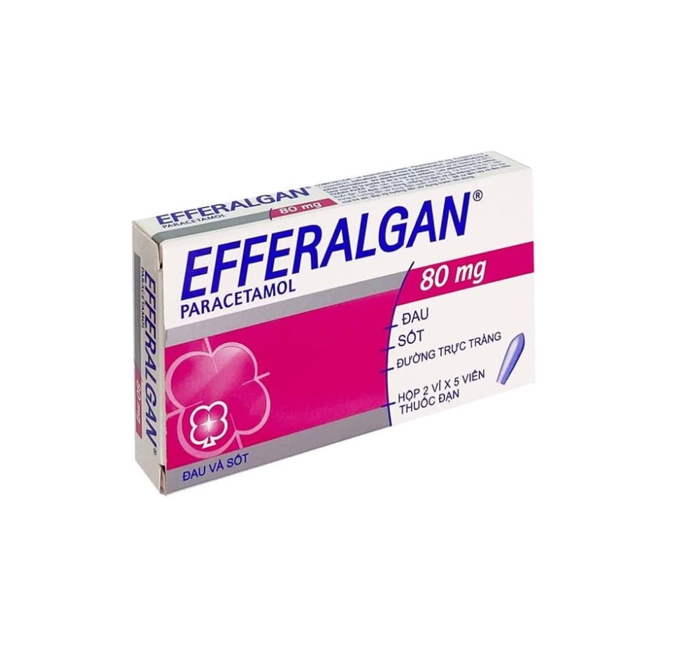 Thuốc Efferalgan 80mg đặt trực tràng