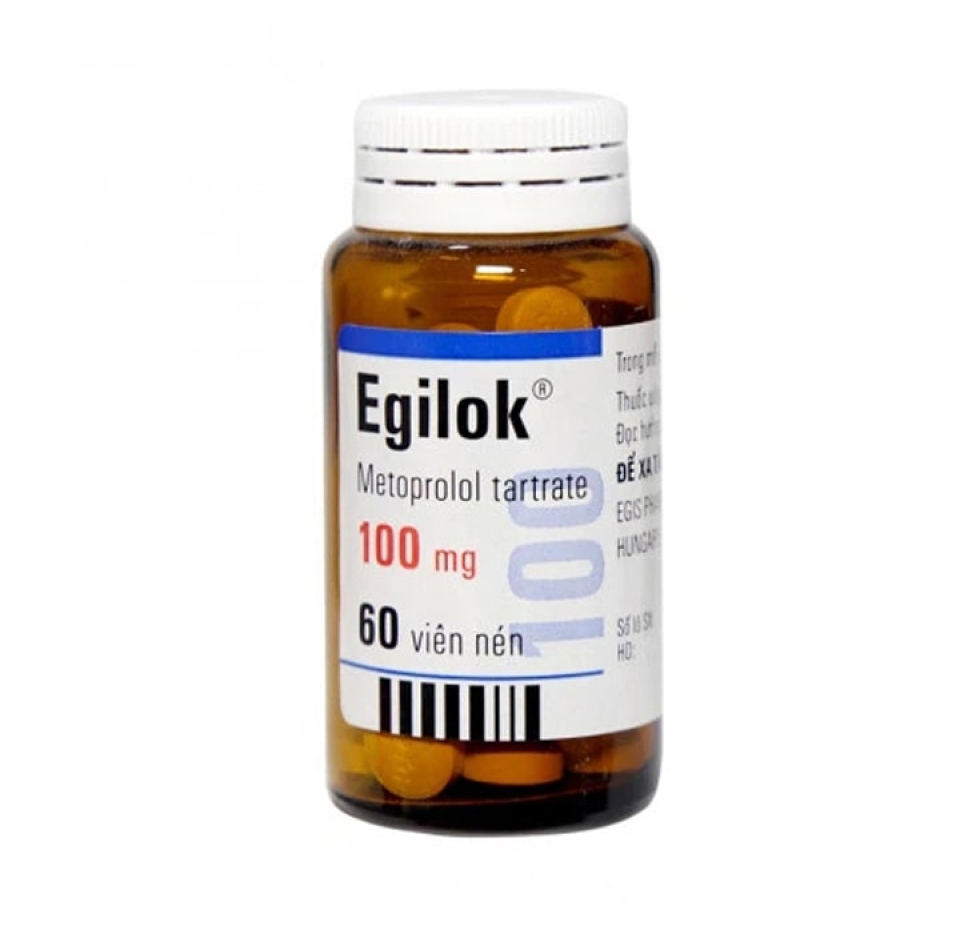 Thuốc Egilok 100mg (metoprolol tartrate)