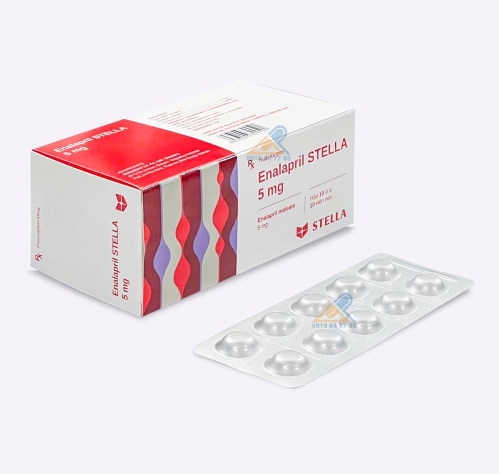 Thuốc Enalapril Stella® 5mg |【Hộp 100 Viên】