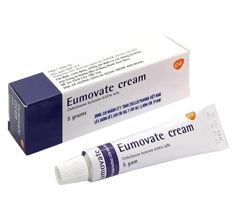 Thuốc Eumovate cream (Clobetasone)