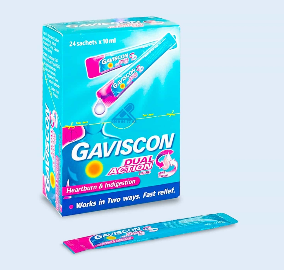 Thuốc Gaviscon Dual Action® |【Hộp 24 gói】