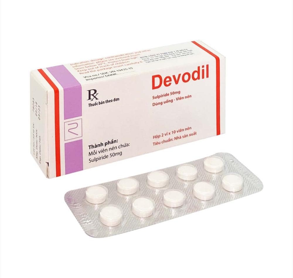 Thuốc giảm lo âu devodil 50mg