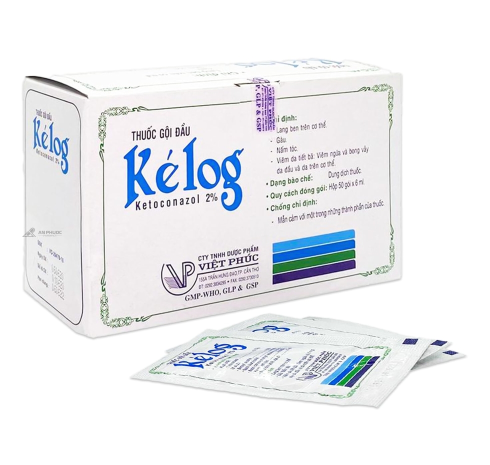 Thuốc Gội Đầu Kélog™ 2% | Ketoconazol Gói 6ml