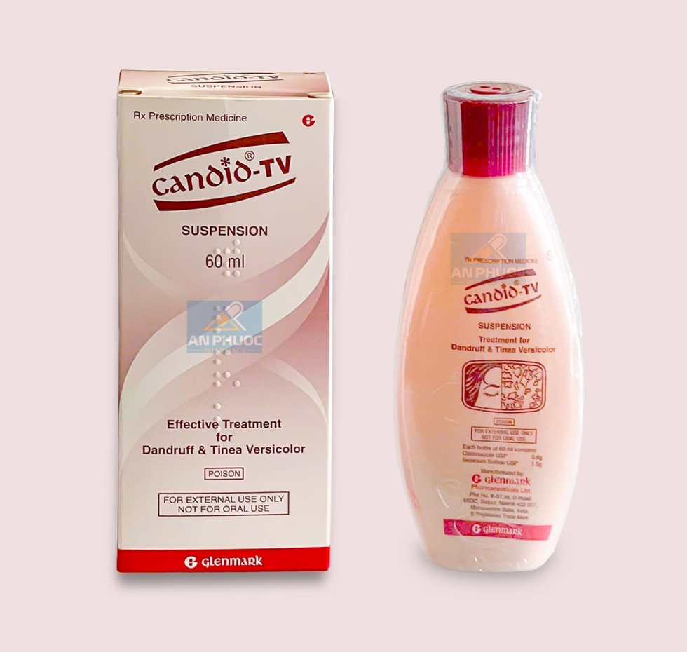 Thuốc Gội Trị Gàu Candid®-TV |【Lọ 60 ml】