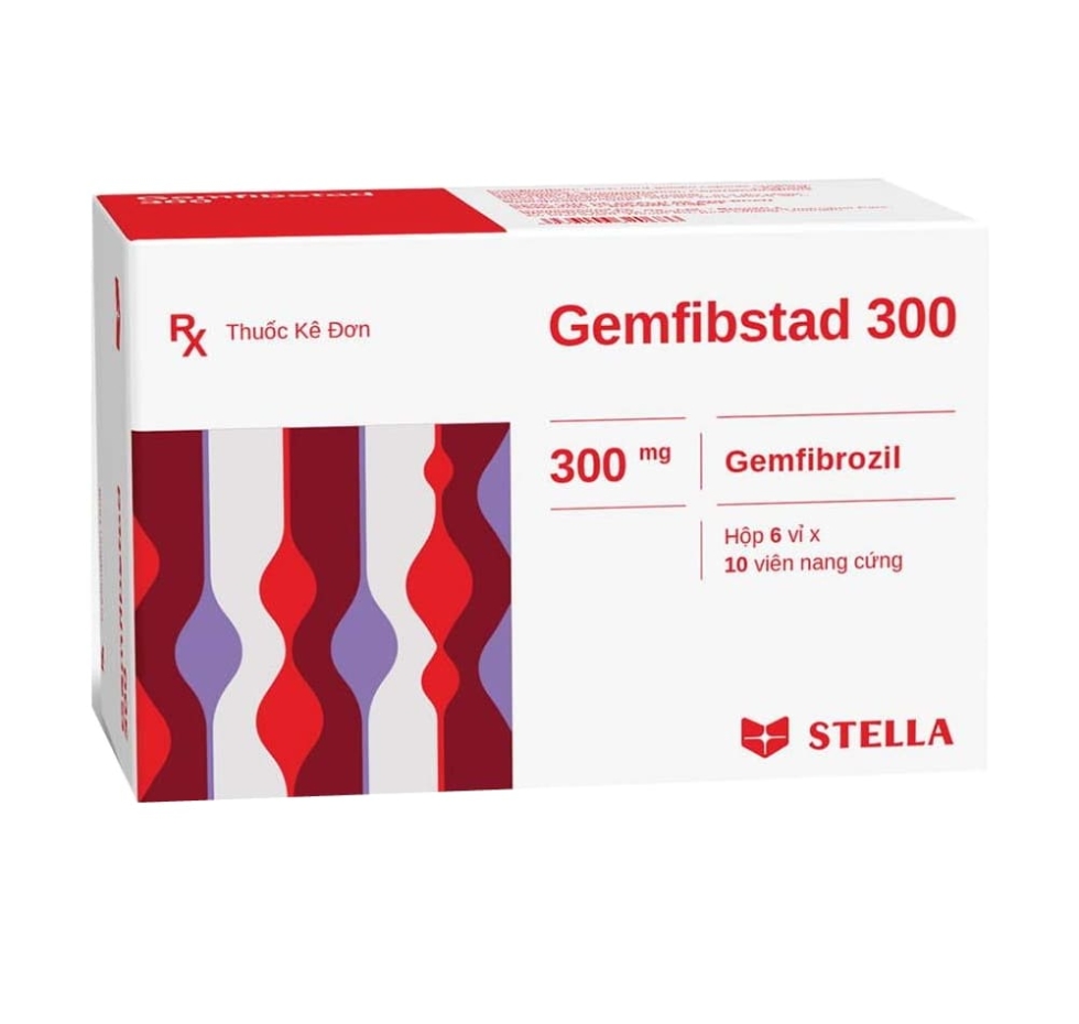 Thuốc hạ lipid máu Gemfibstad 300mg