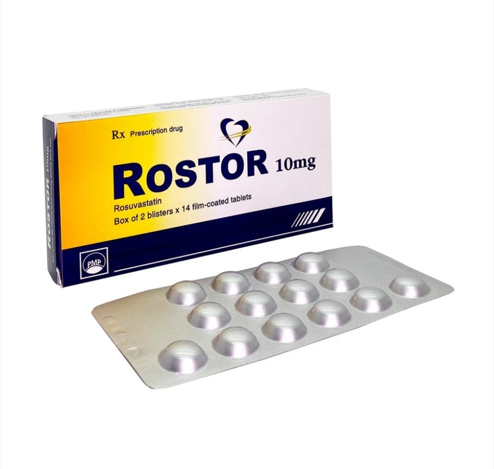 Thuốc hạ lipid máu rostor 10mg