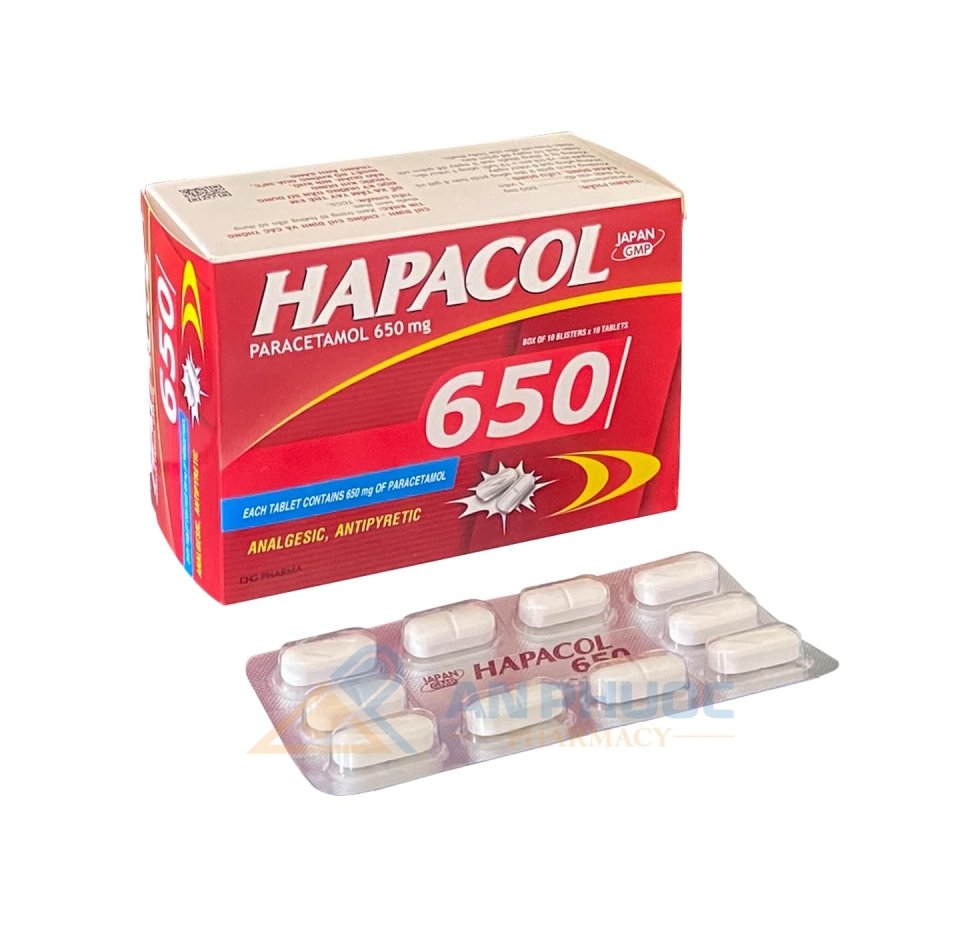 Thuốc Hapacol™ 650mg | Hộp 100 viên 