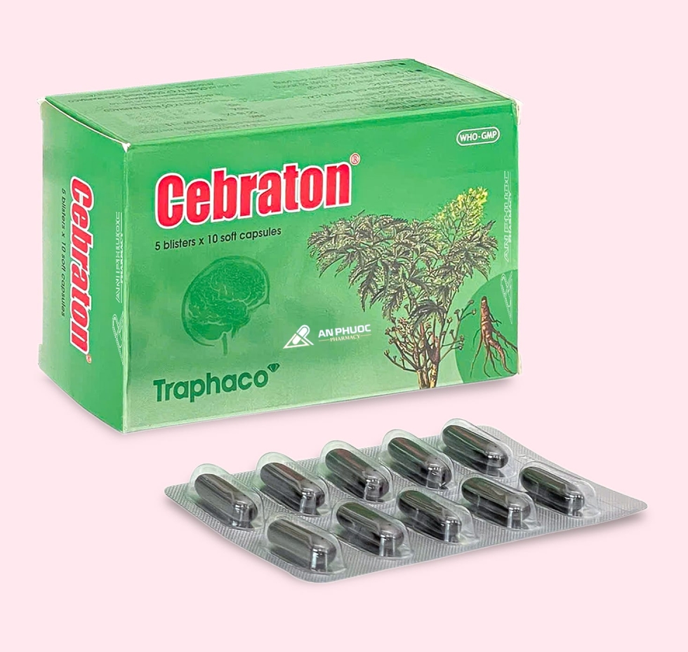 Thuốc Hoạt Huyết Dưỡng Não Cebraton® |【Hộp 50 viên】