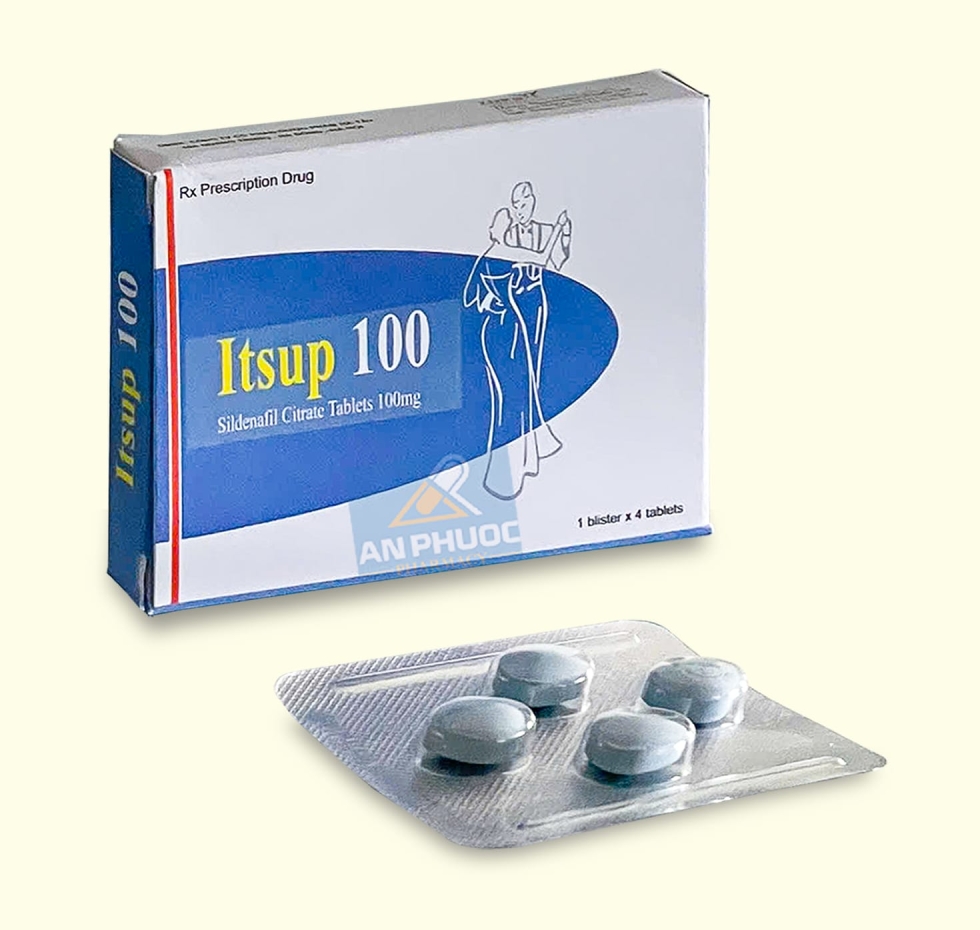 Thuốc Itsup® 100mg | Sildenafil |【Hộp 4 viên】