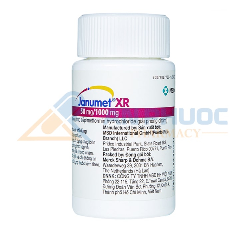 Thuốc Janumet®XR 50mg/1000mg