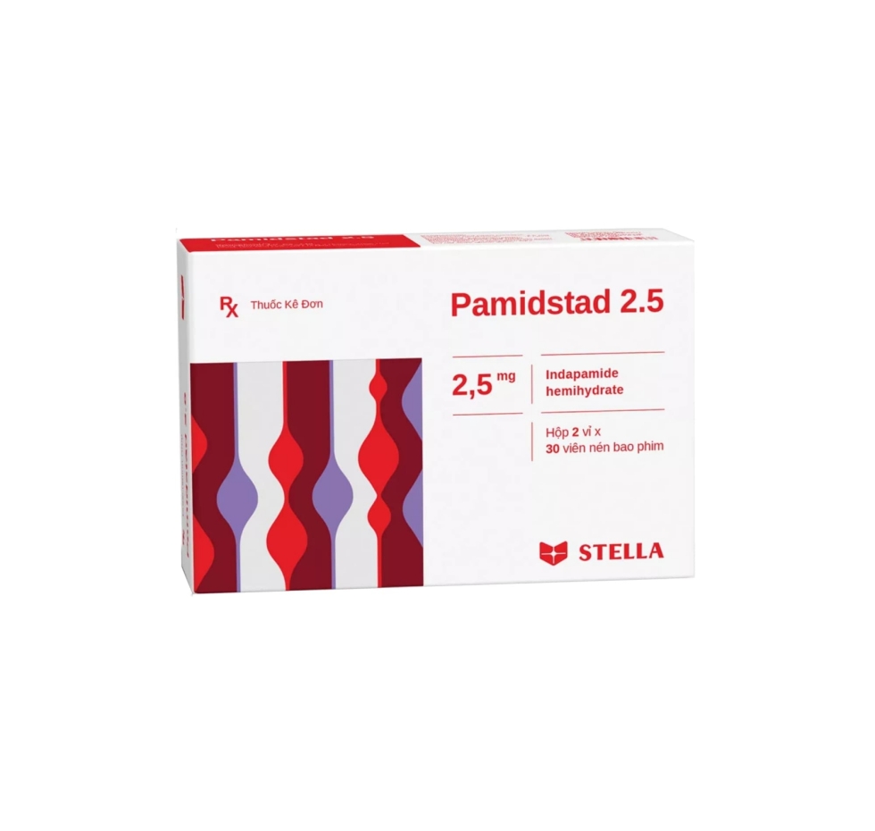 Thuốc lợi tiểu Pamidstad 2.5mg