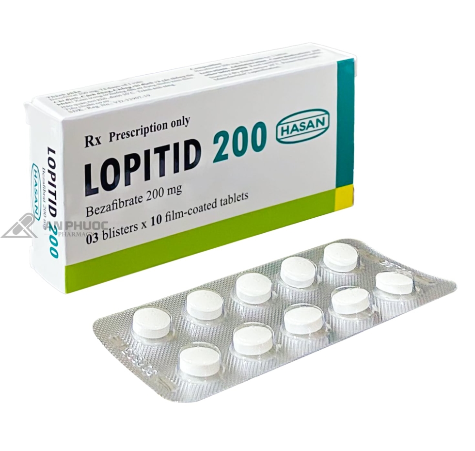 Thuốc Lopitid™ 200mg (Bezafibrat)
